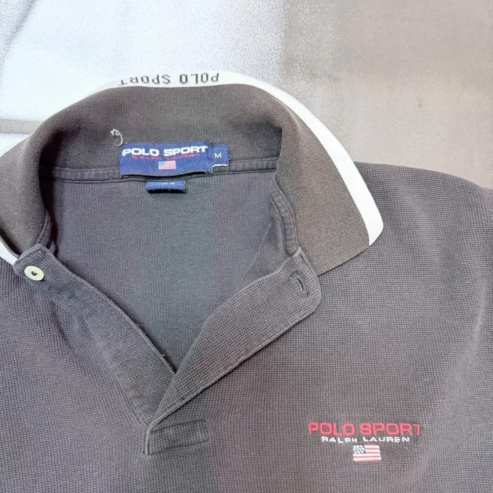 Polo Sport Ralph Lauren Men’s Size Medium Rugby Long Sleeve Shirt A38